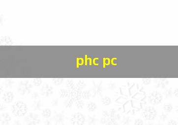 phc pc